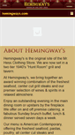 Mobile Screenshot of hemingwaysgrill.com